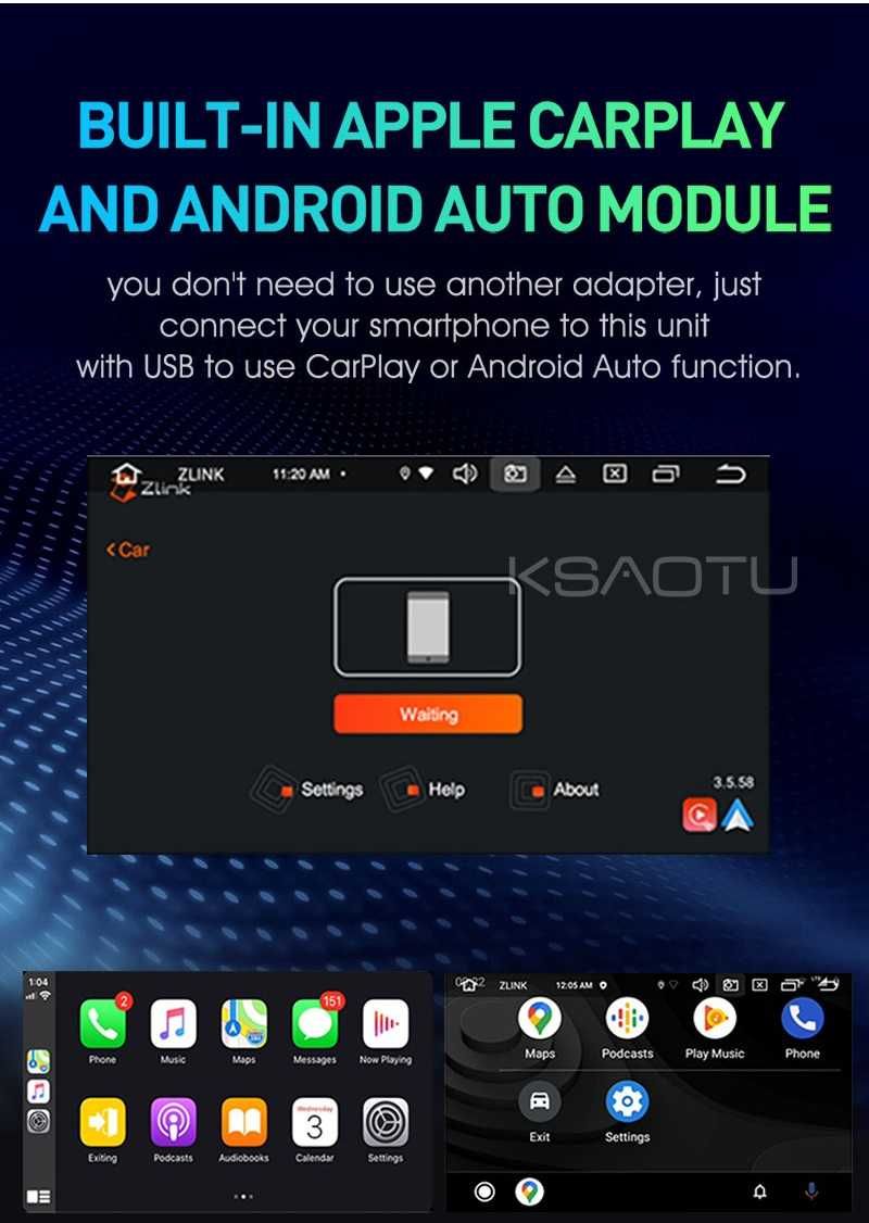Radio FM RDS DAB CarPlay Android WiFi 4G GPS USB MP3 BMW 5 E39 X5 E53