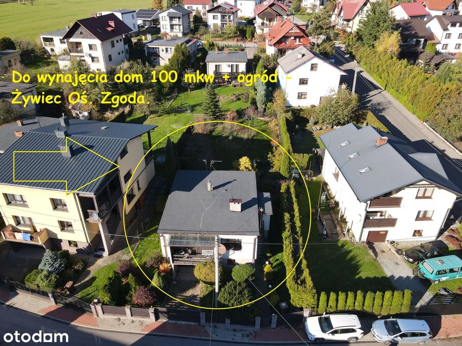 Do wynajęcia dom z ogrodem o pow. około 100 mkw - Żywiec Oś. Zgoda.