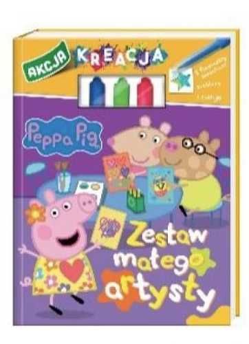 Świnka Peppa. Akcja Kreacja. Zestaw małego artysty - praca zbiorowa