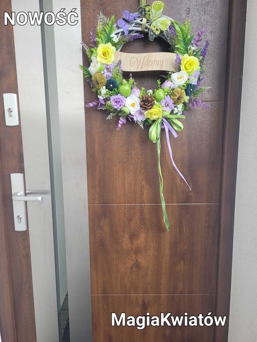 Wianek jesienny z wrzosami