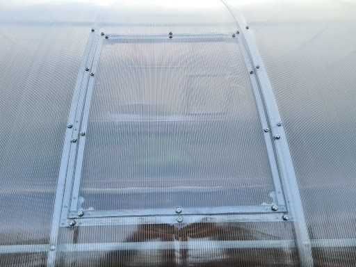 Szklarnia Tunel 4x8m, z poliwęglanu komorowego 4mm, profil 40x20mm