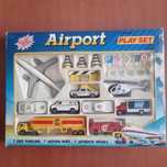 Conjunto veículos raro completo novo, Aeroporto anos 90 da marca Welly