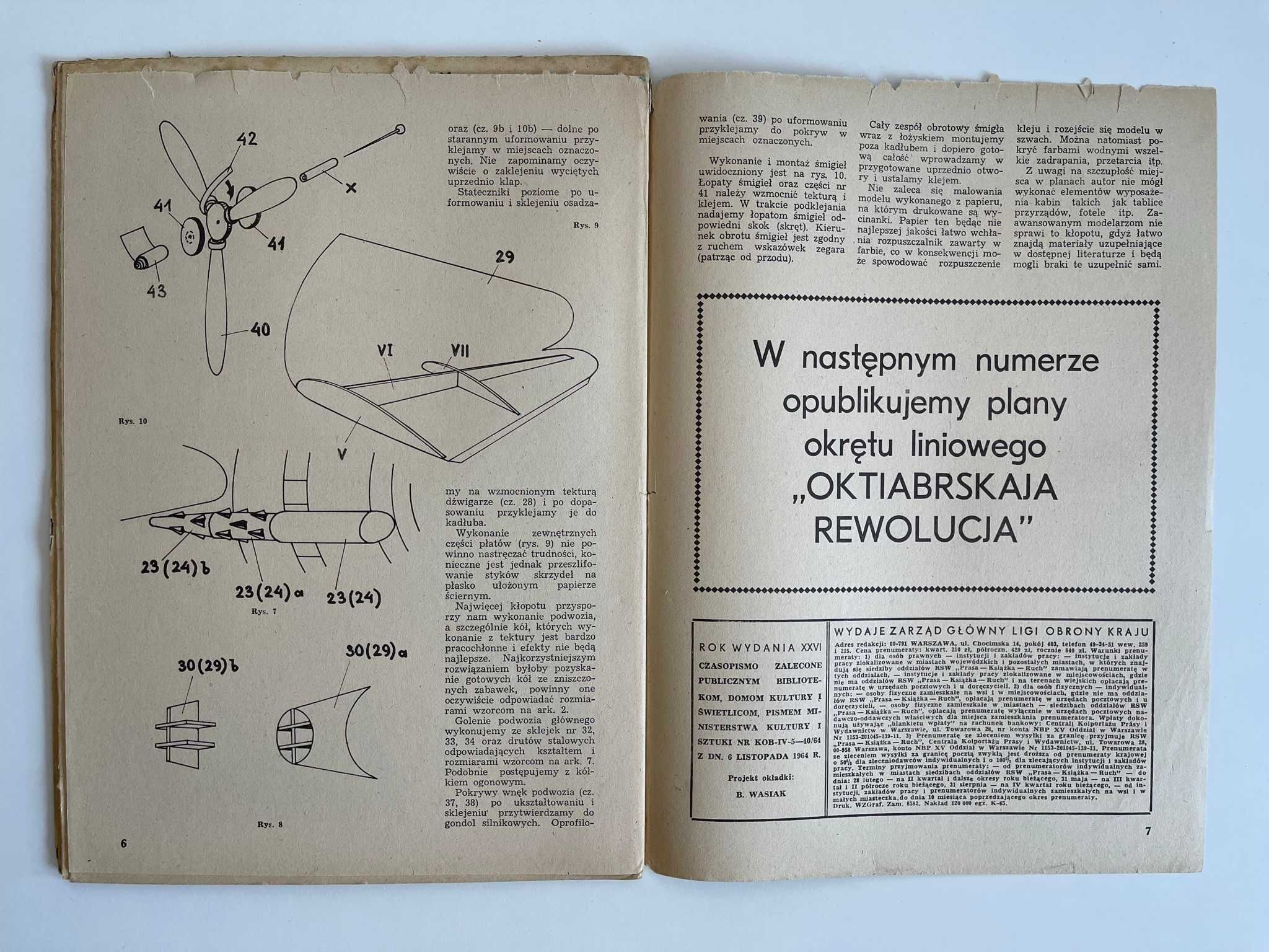 mały Modelarz 1/87 ciężki samolot myśliwski Bristol Beaufighter Mk VI