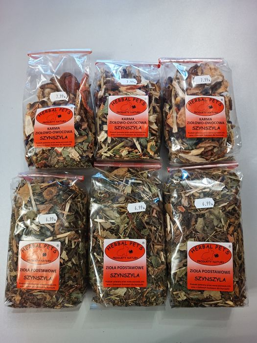 Herbal pets zioła dla szynszyla Mega zestaw ziółek dla szynszyli