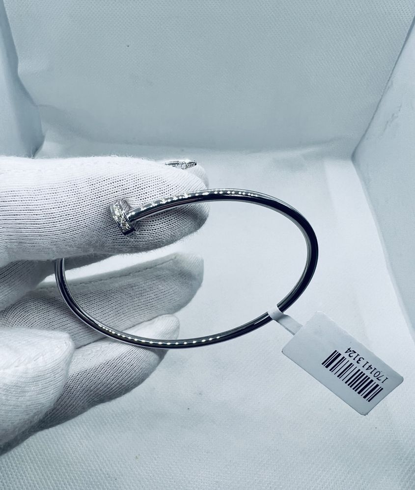Золотой браслет Cartier Juste un Clou small. Белое золото 750 проба.