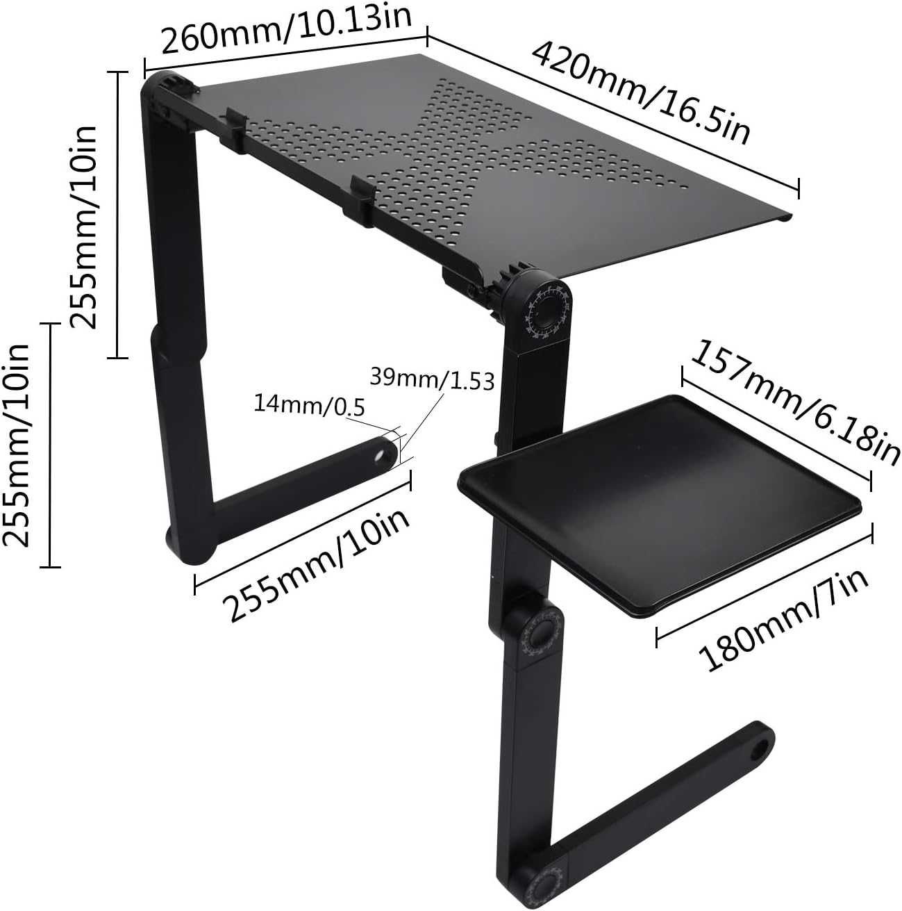 Idealna podstawka pod laptopa Swan, składany stolik na laptopa