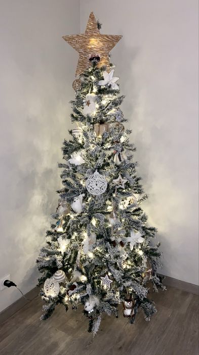 Árvore Natal 2 metros com neve