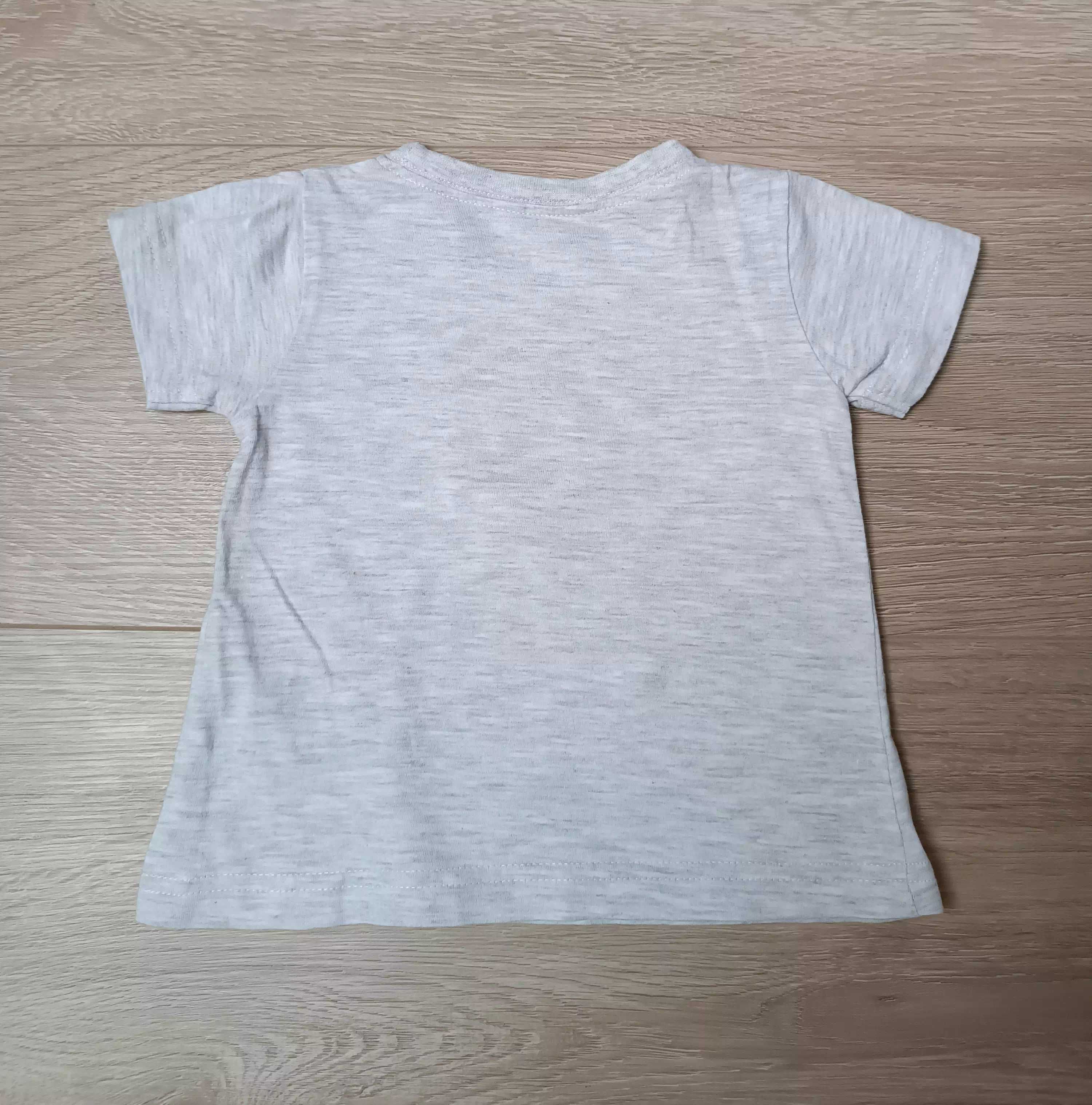 Koszulka krótki rękaw t-shirt dziewczynka hulajnoga 68