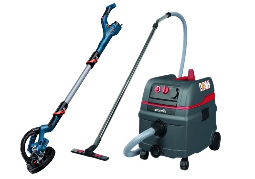 Szlifierka do gipsu szpachli żyrafa Bosch gtr550 odkurzacz Starmix