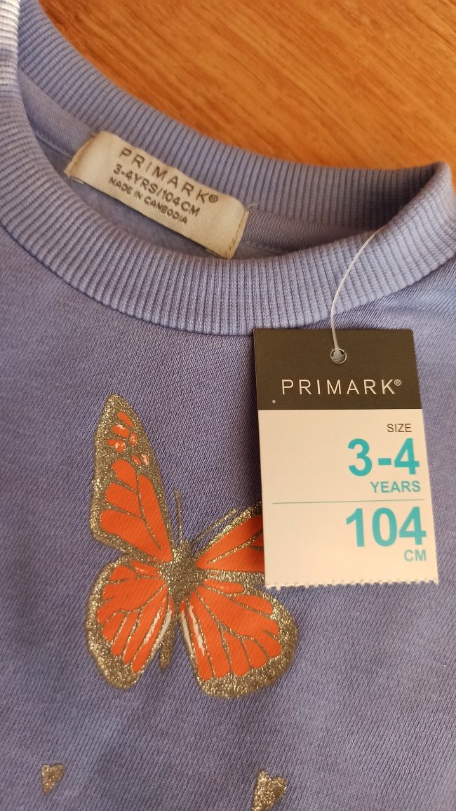 Nowa bluza Primark 104 cm kwiaty