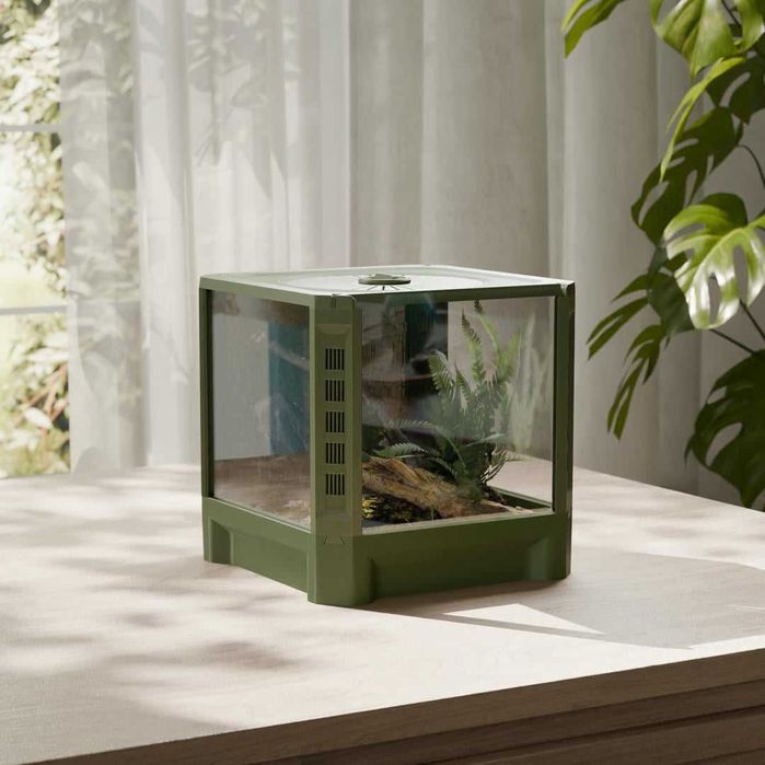 Terrarium 15x15x15 Zielone Dla Modliszki, Skakuna, Ptasznika, Pająka