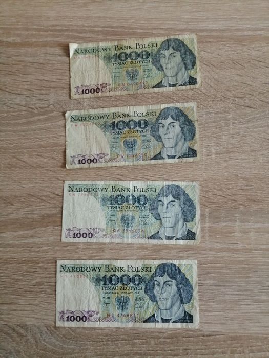 Banknoty PRL 1000 zł - 1982 r.