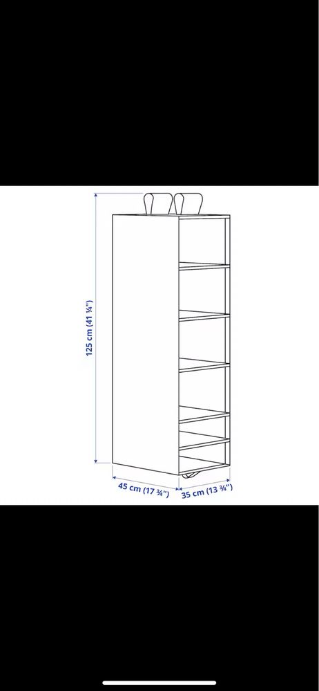 Wisząca półka SKUBB biała IKEA jak nowa