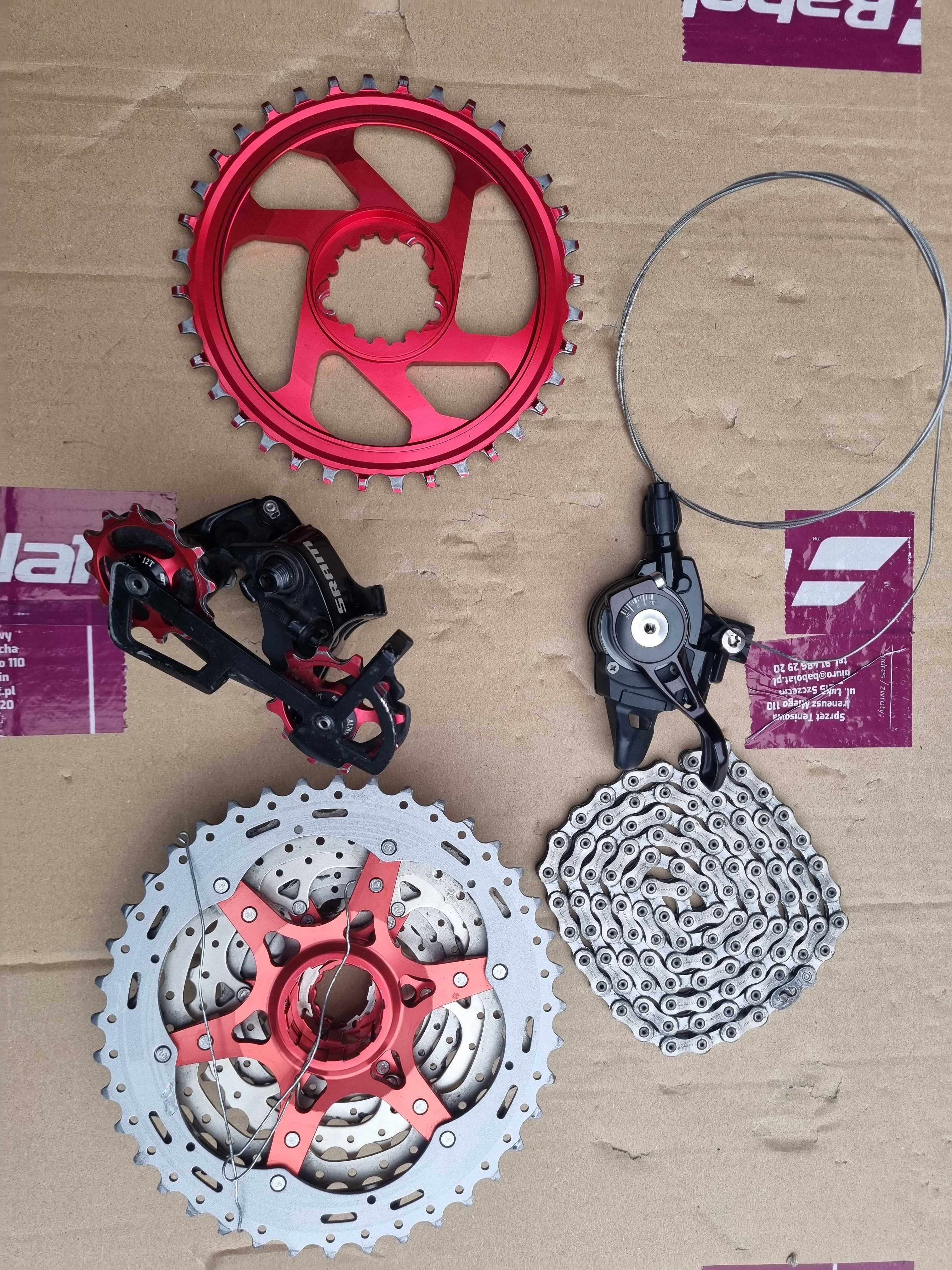 Sram X0 10s napęd przerzutka manetka tył kaseta łańcuch