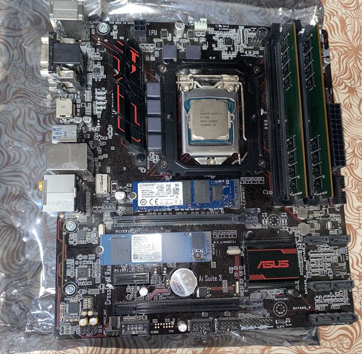 ASUS PRIME B250M-PLUS + i3-7100 + 16Gb DDR4 + SSD 256Gb NV2