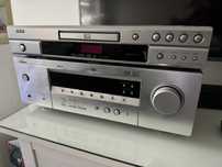 Yamaha amplituner+cd denon+głośniki