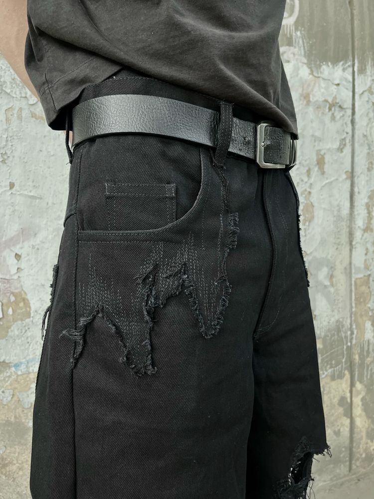 baggy flared distressed jeans opium y2k