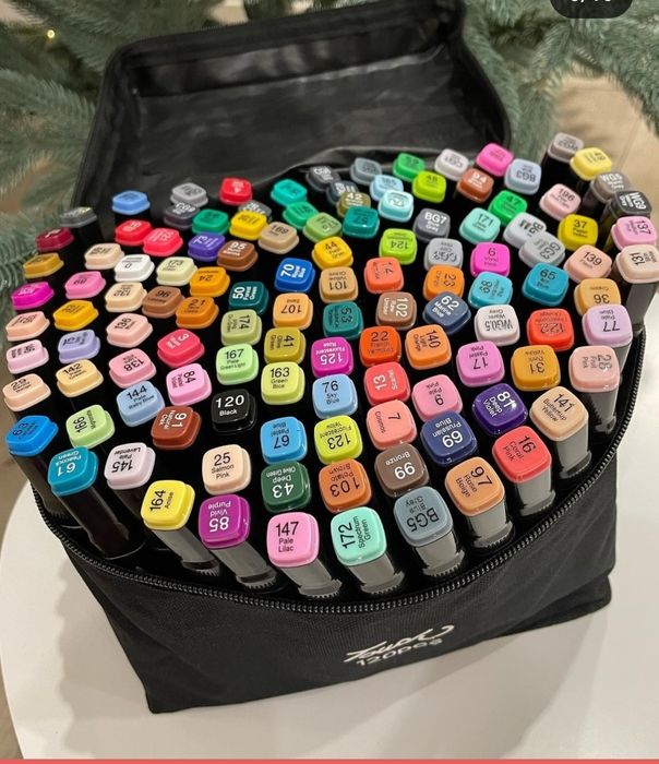 Набір маркерів скетч фломастери 36 ,48 шт, 60шт, 80, 120, 168 , 262