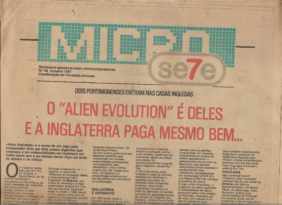 Micros Se7e - Colecção "quase" completa - - - - -Jornal de Informática