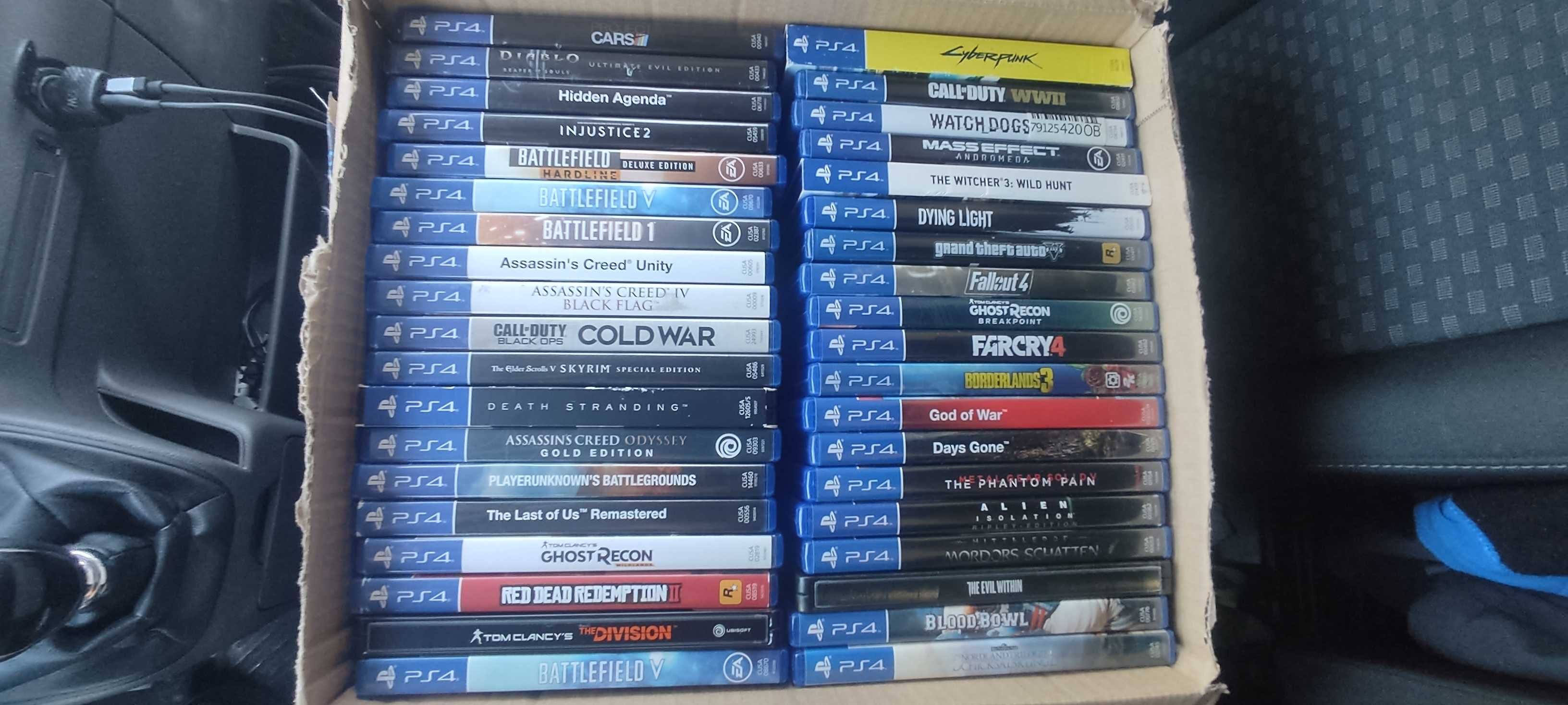 Zestaw Gier na PS4 , 40 gier cyberpunk, call of duty,watch dogs II