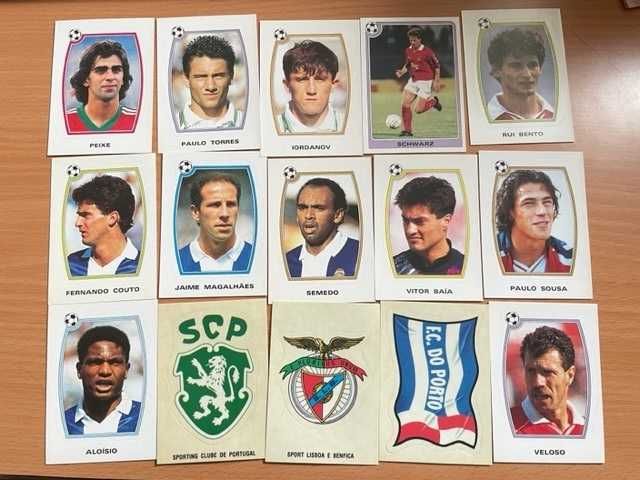 Cromos Novos 1992/1993 - Rui Costa, Paulo Sousa, Vitor Baía...