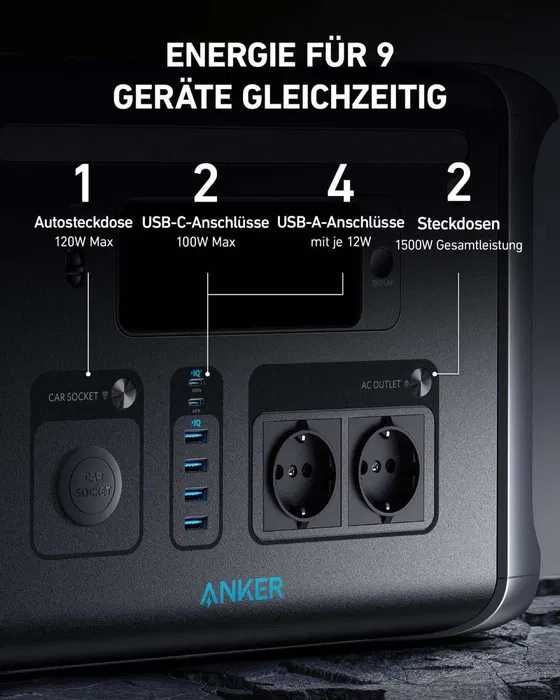 Станция Anker 757 (Solix F1200) - 1229w/1500w LiFePO4  НОВАЯ, гарантия