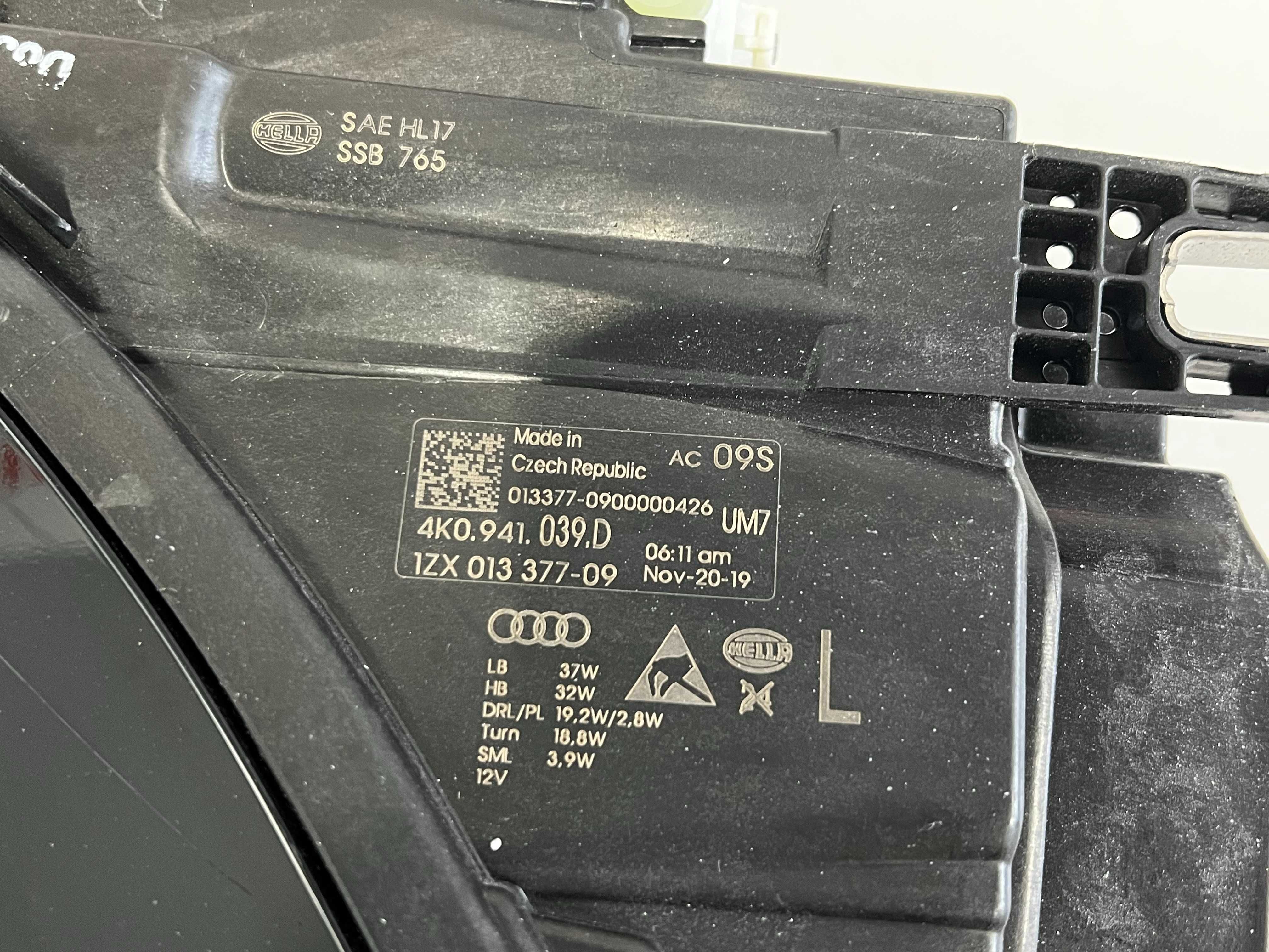 Audi A6 C8 4K0941039D фара ліва