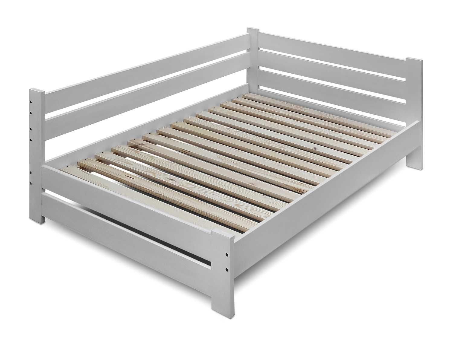 łóżko drewniane mega solidne z oparciem REVEL 120x200