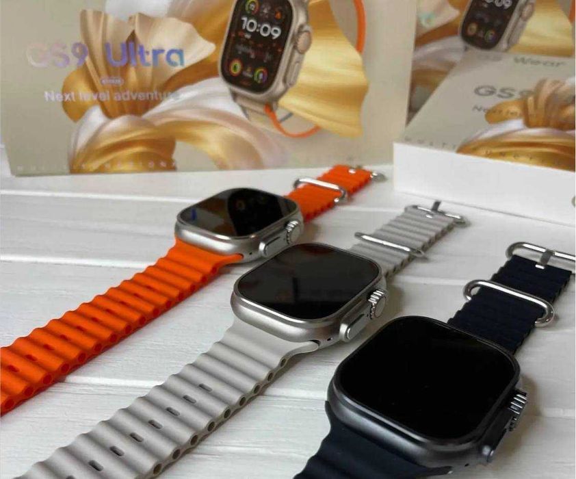 Смарт-часы Smart Watch Gs9 ULTRA 49 mm с функцией звонка оранжевые