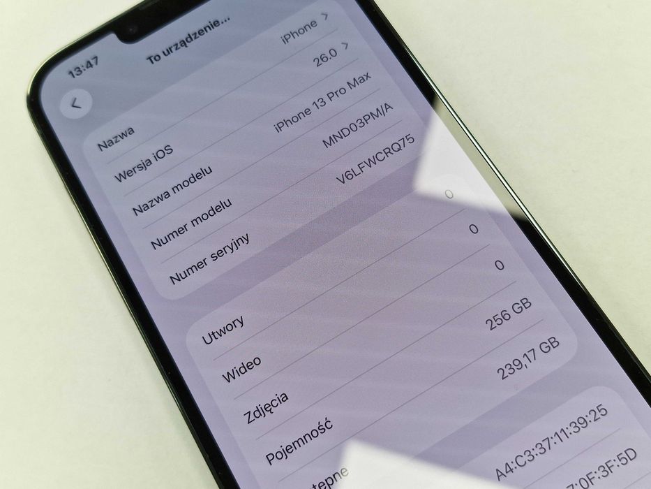 Iphone 13 PRO MAX 256GB/ Green/ Zielony/ Bat 85%/ Grade A + ładowarka