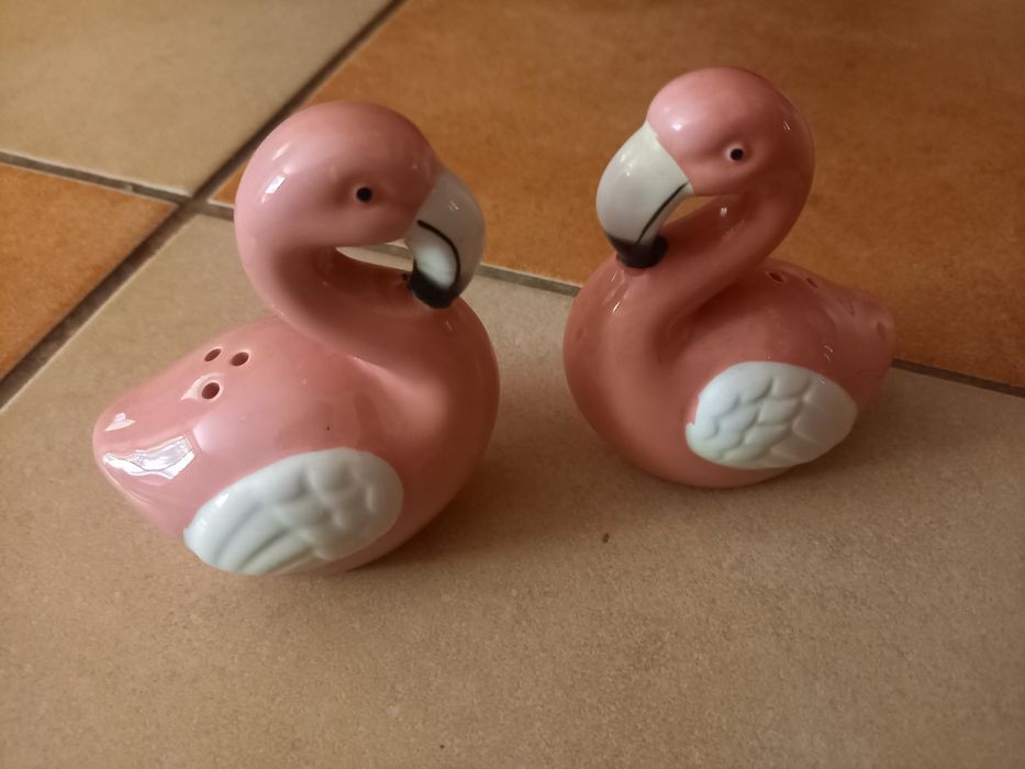 Solniczka i pieprzniczka flamingi