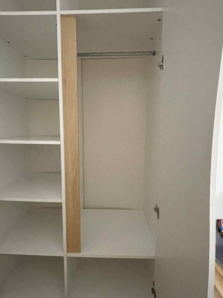 Szafa dwudrzwiowa 100 cm biała BLW