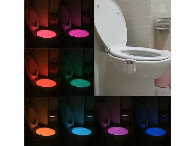 LAMPKA LED DO TOALETY WC, Czujnik ruchu, Sensor - HIT !