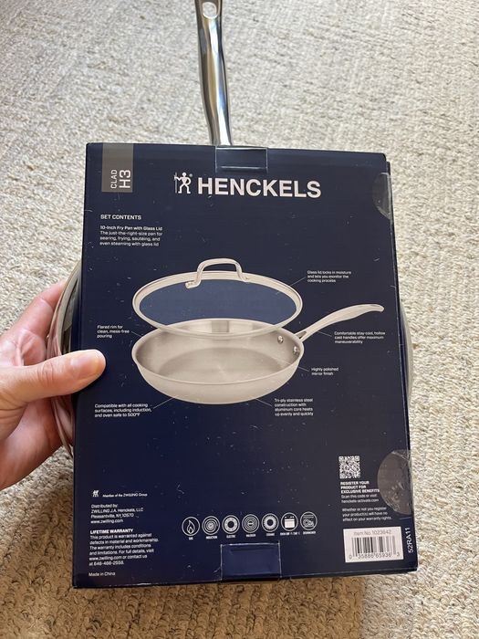 стальна сковорідка Henckels Zwilling з кришкою нова!