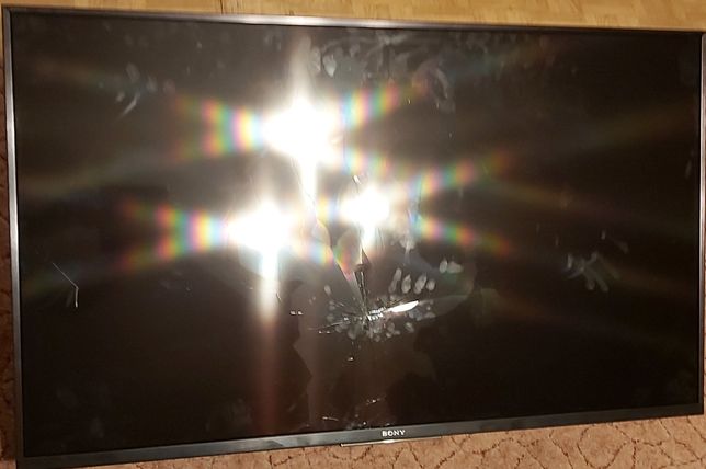 Telewizor Sony KD43XF8505BAEP uszkodzona matryca, na części.