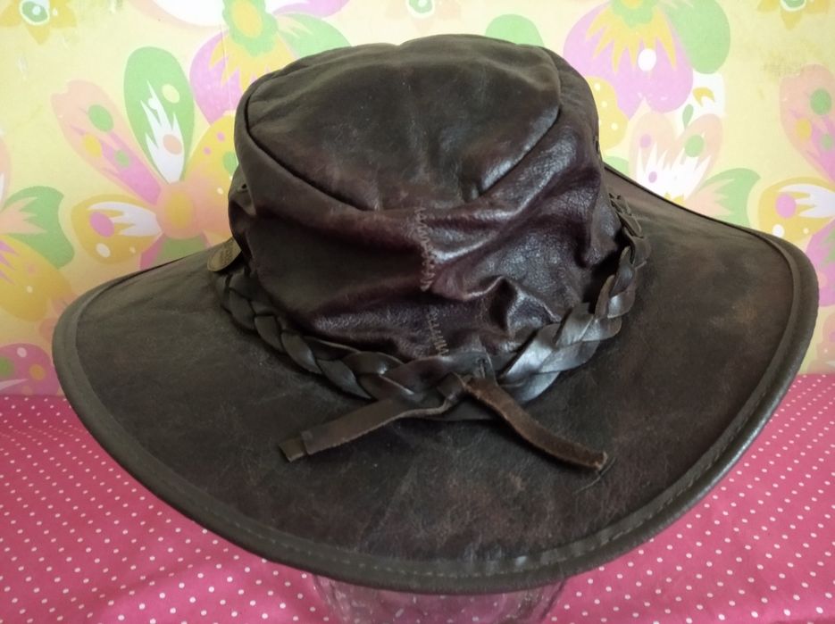 Мужская шляпа "BARMAN"кожа  Австралия