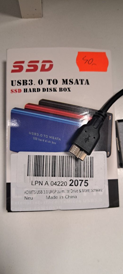 ADWITS LS-721M Obudowa do dysku MSATA SSD USB 3.0