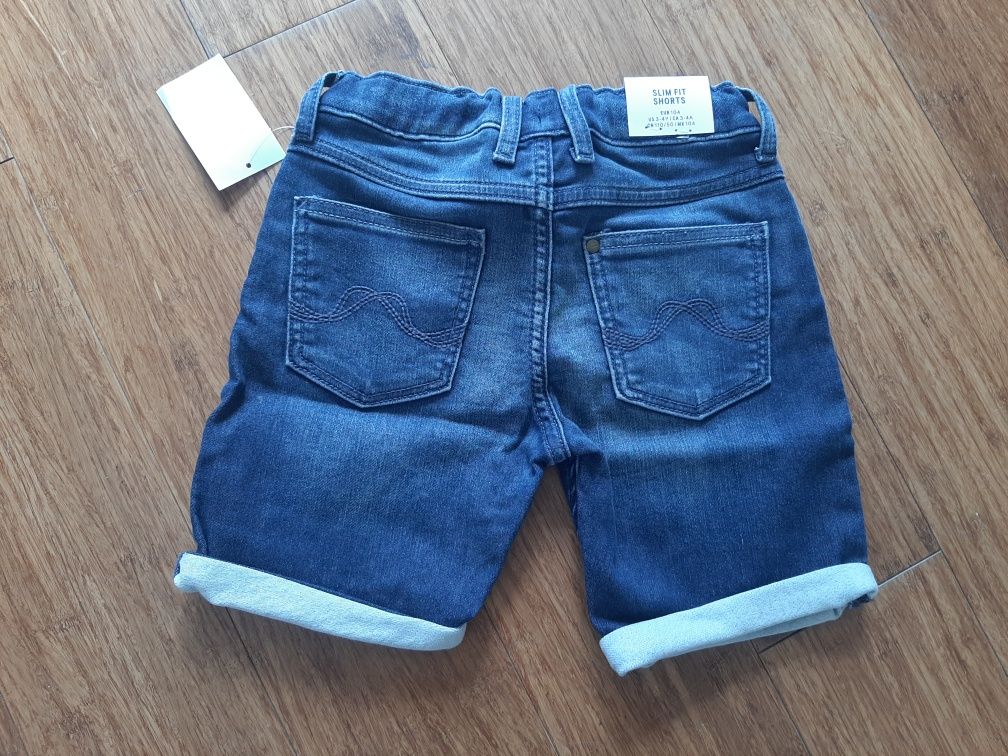 Nowe krótkie spodenki jeansy H&M 104