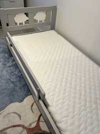 Łóżko dziecięce Ikea kritter 70x160 + materac