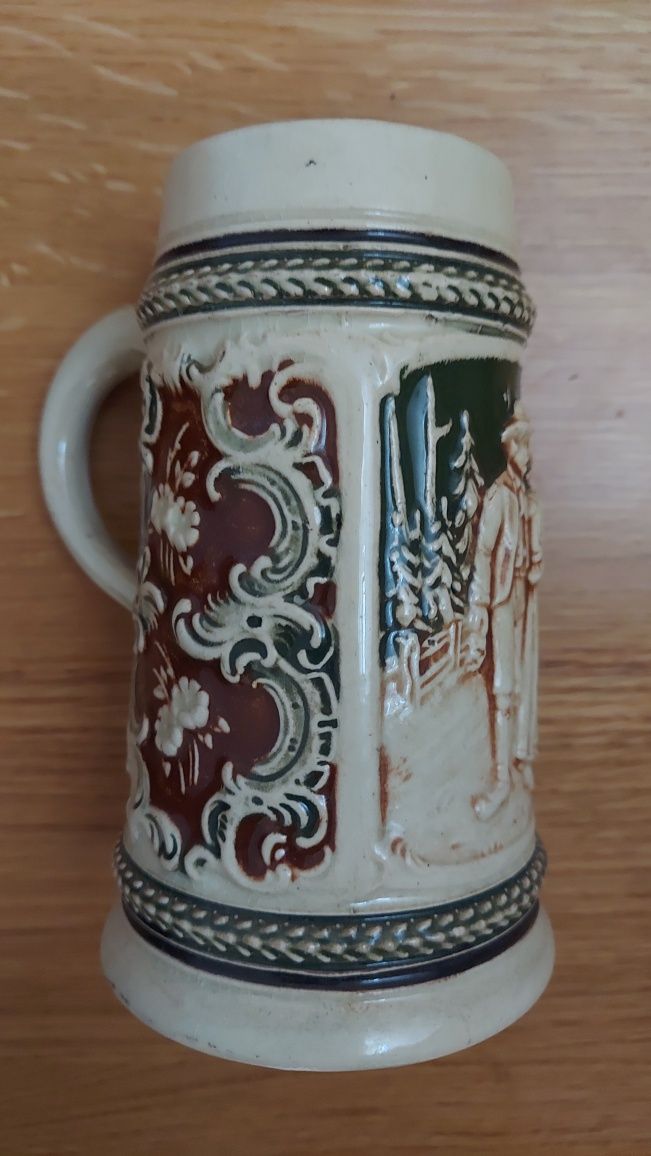 Kolekcjonerski, piękny kufel ceramiczny Germany