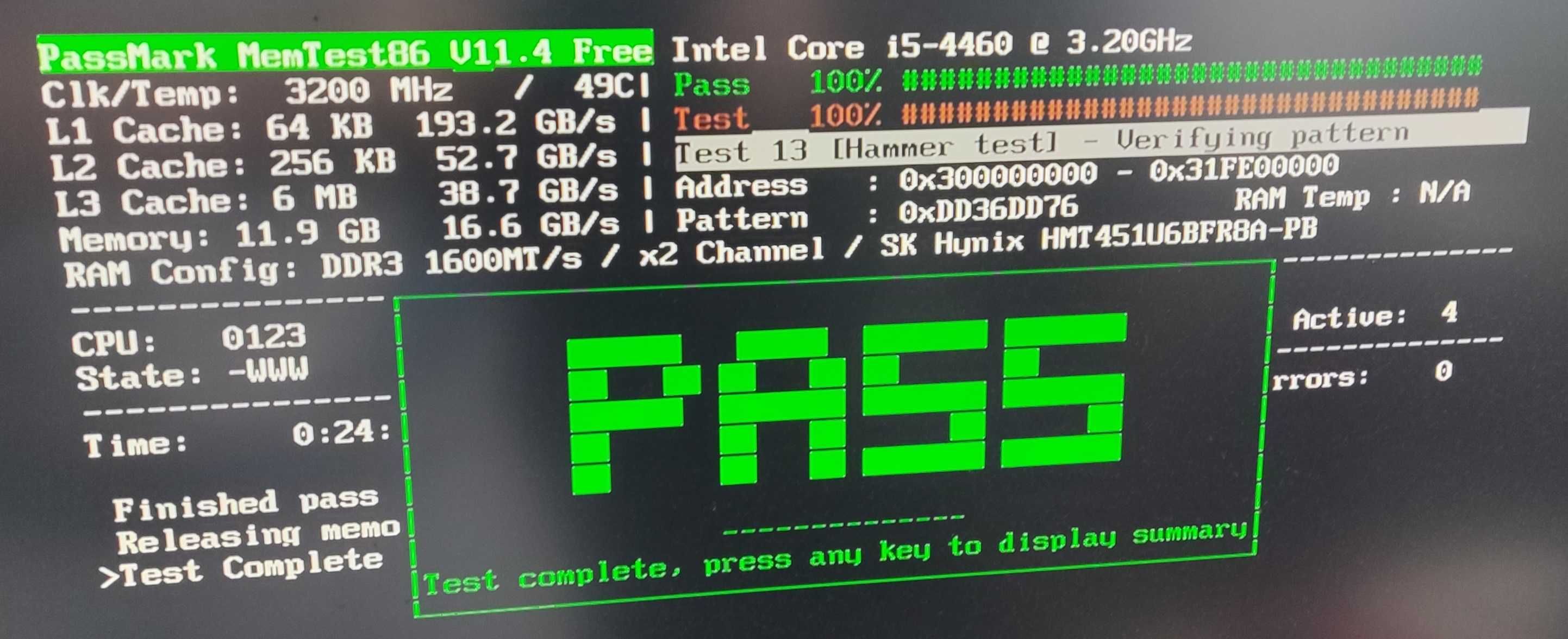 Pamięć RAM GOOD RAM i SKhynix 2x4GB DDR3