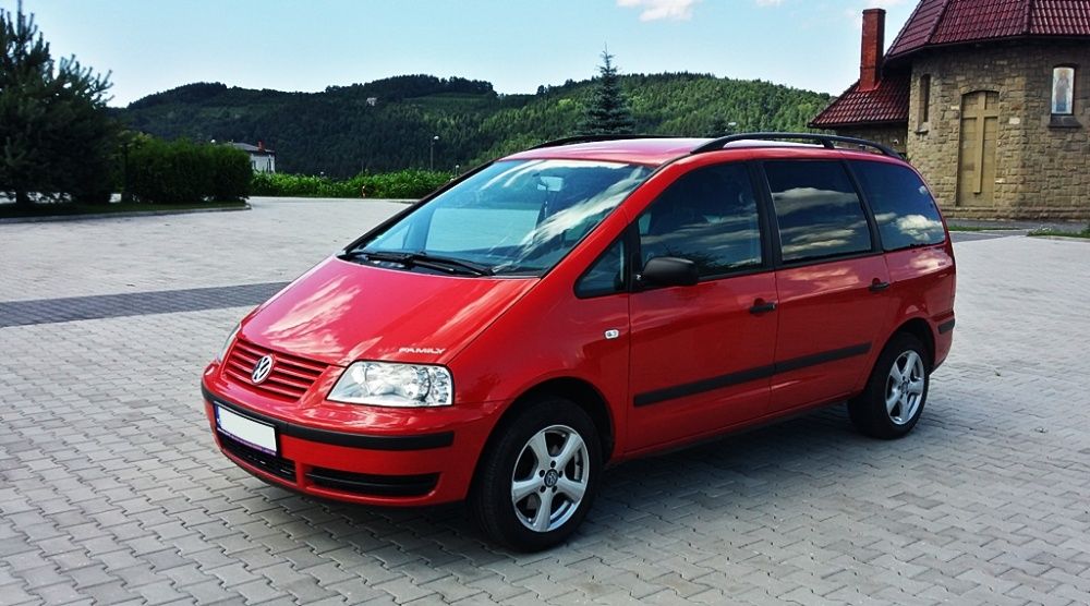 Volkswagen Sharan najem na wynajem 7 osób wakacje weekendy