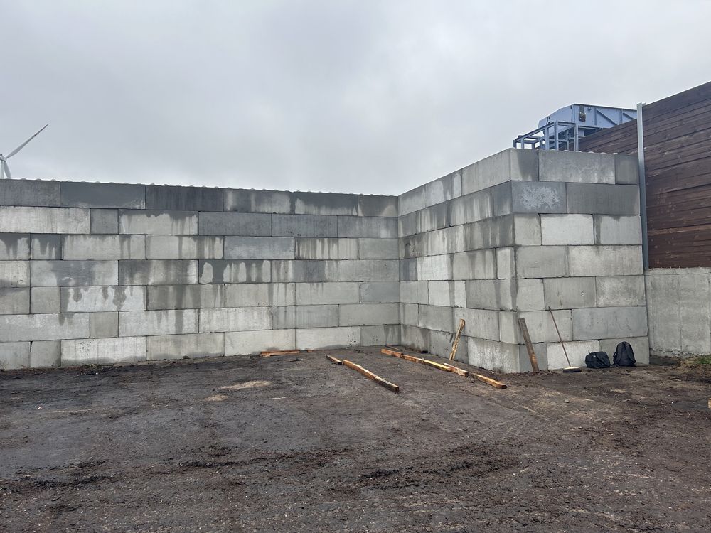 Bloki betonowe "MAXI-BLOK" Ściana oporowa,zasieki,hale,boksy
