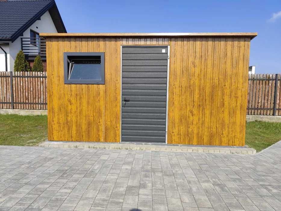SZYBKI MONTAŻ  – Schowek Ogrodowy –Altanka –Wiatka –GRAFIT – Maj-Blach