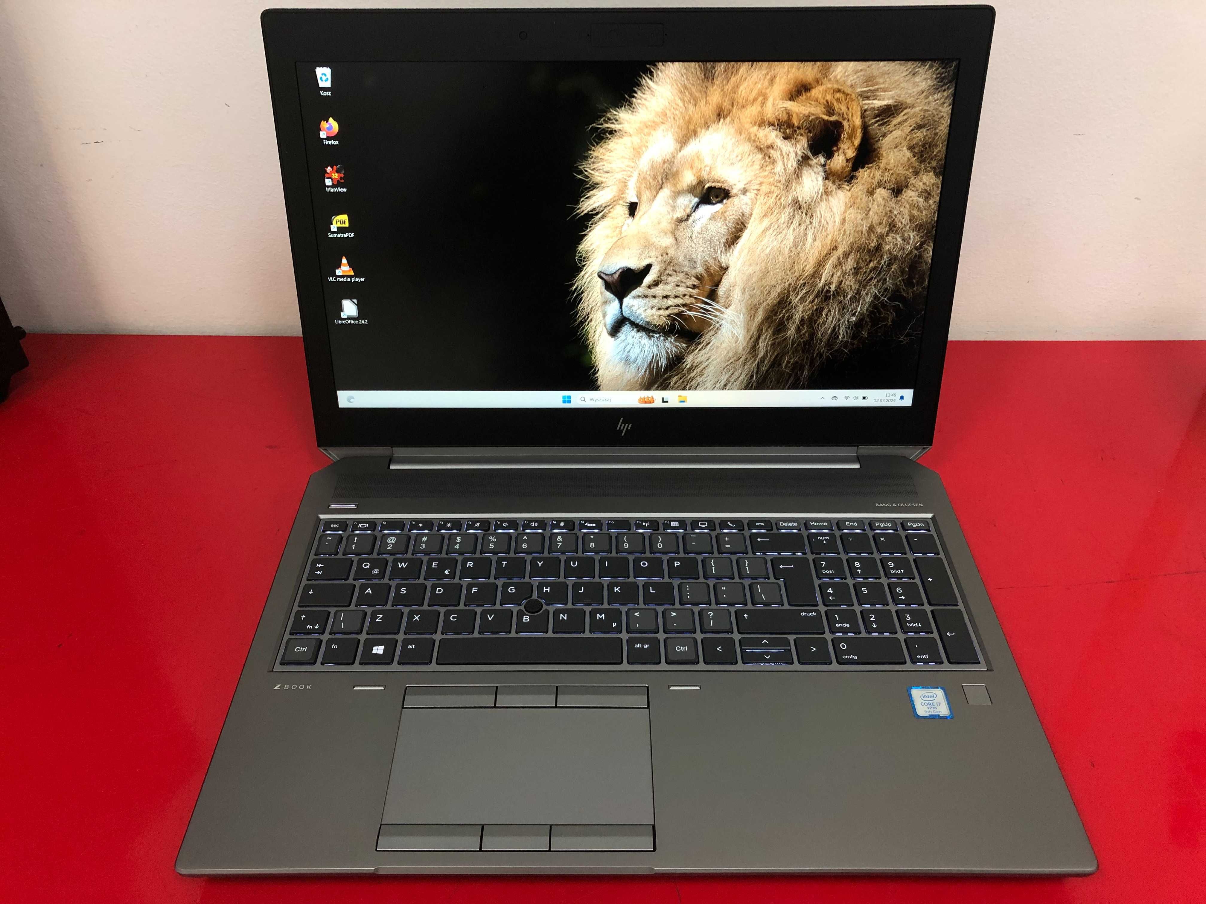 Profesjonalny HP ZBook 15 G6 15" i7-9gen 32GB 1TB SSD nVidia Raty 0 FV