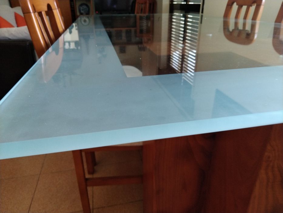 Mesa sala em vidro