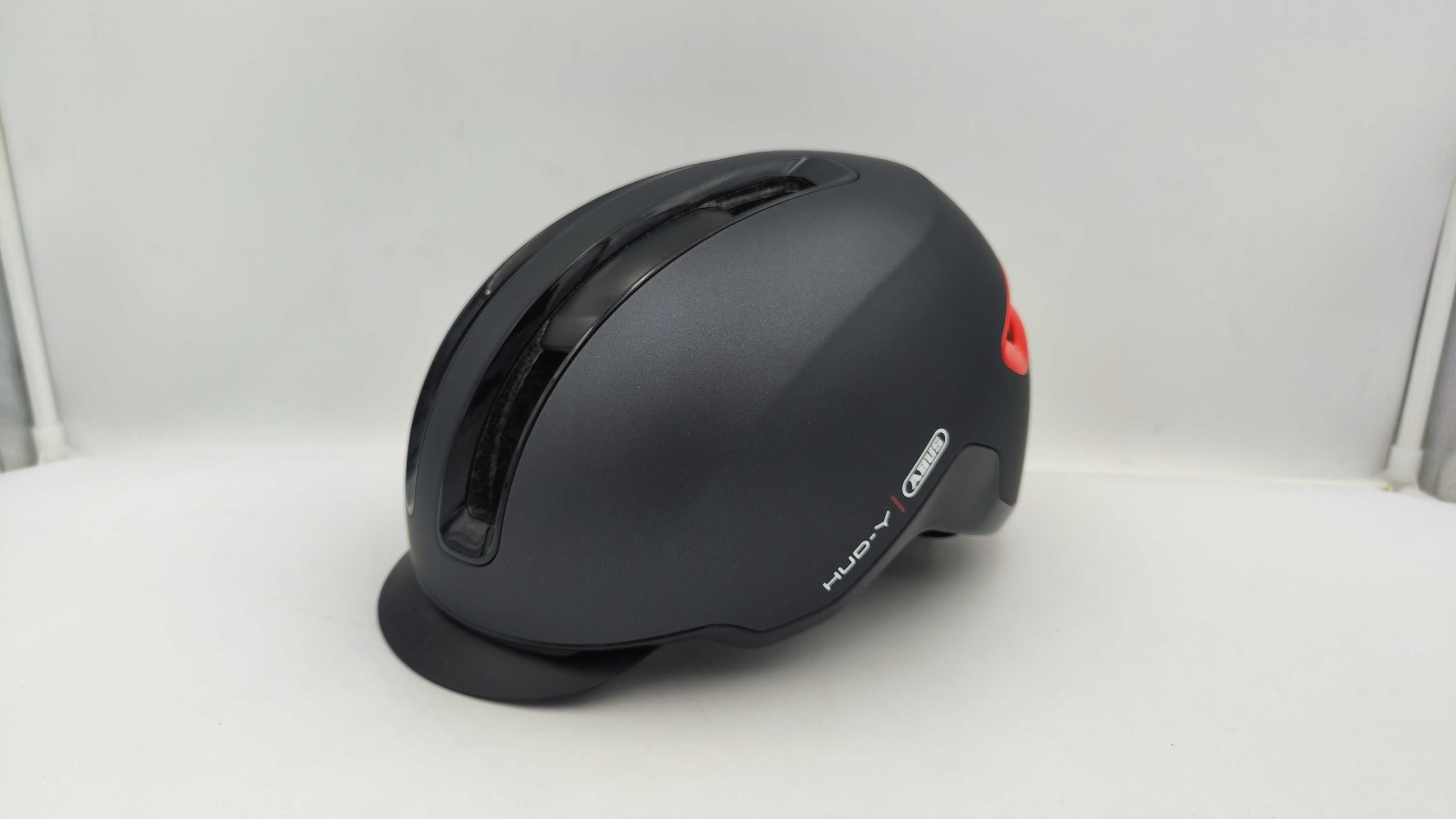 Kask rowerowy z tylnym światłem LED Abus Hud-Y  r. L 57-61cm (AH15)