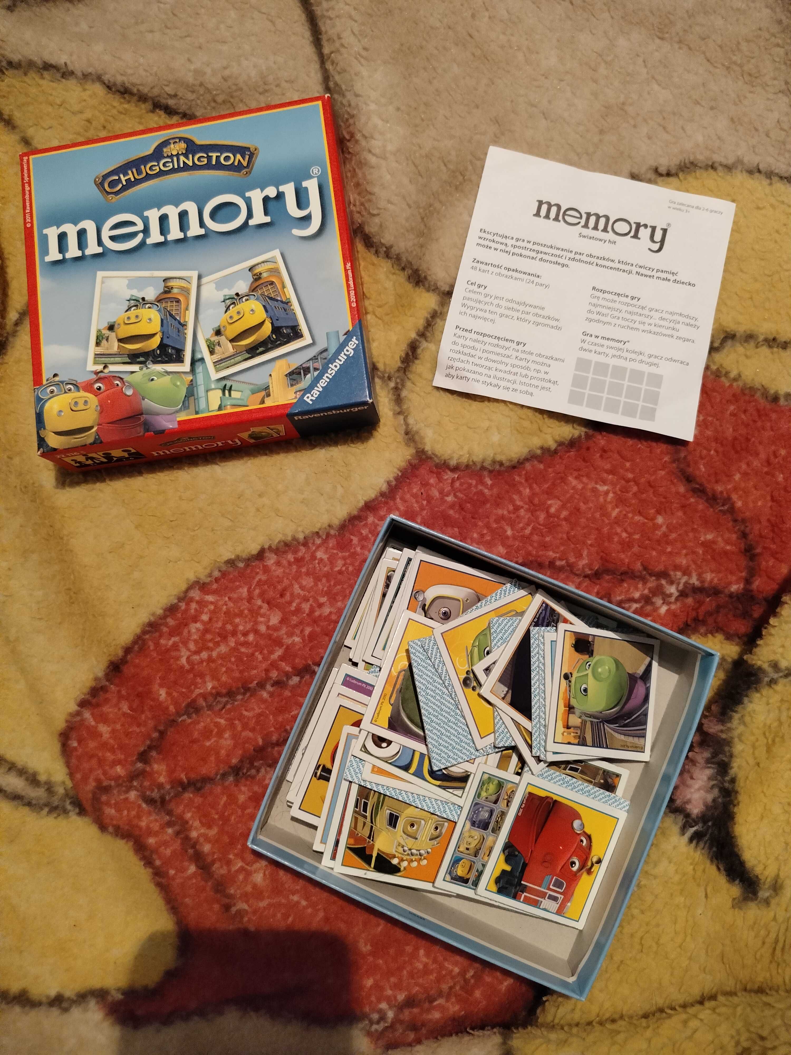 Gra Memory Pociągi 3+