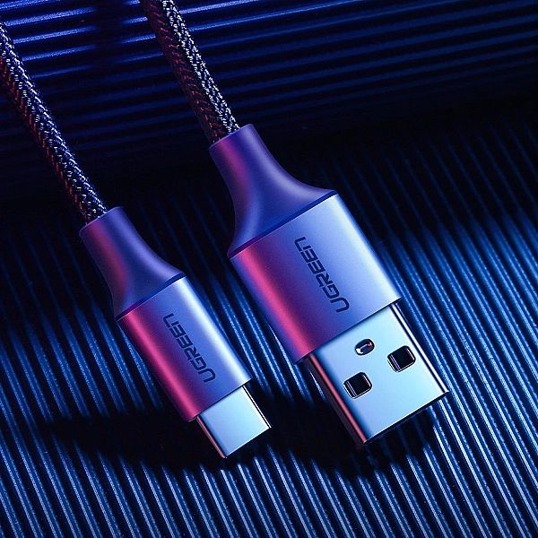 Ugreen kabel przewód USB - USB Typ C Quick Charge 3.0/3A 2m szary (601