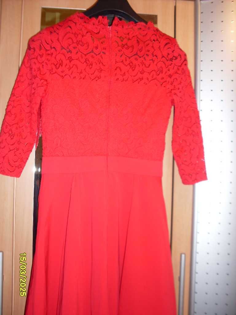sukienka z koronką na komunie chrzciny wesele 36/38 elegancka